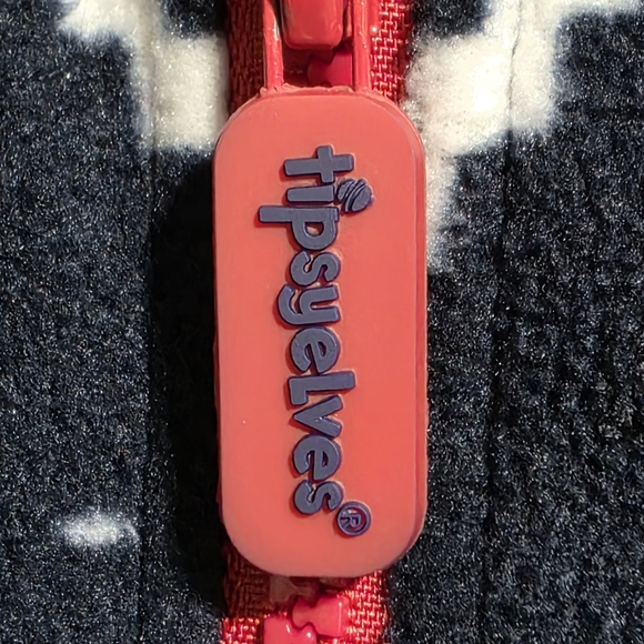 TIPSY ELVES BLUE REINDEER JUMPSUIT UNISEX SZ L - Picture 11 of 13